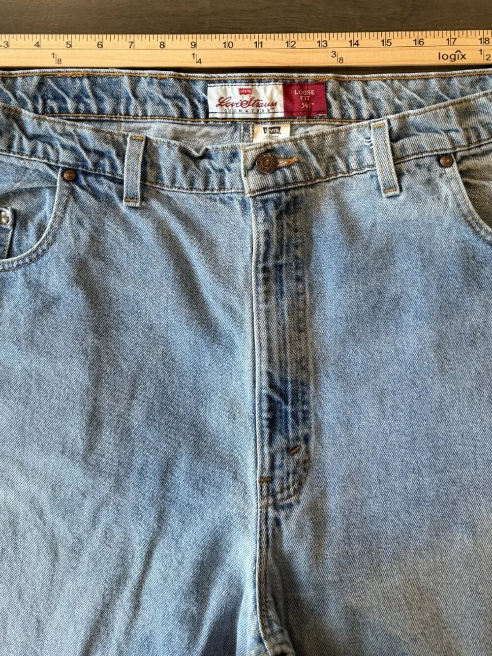 Vintage Levi Strauss 545 Loose Fit Men’s Jeans W46 L32 Medium Wash Brown Tag